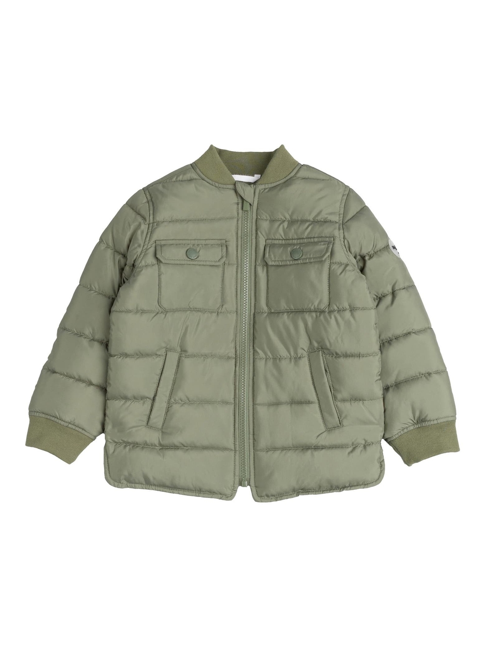Miles The Label Kids 4T Puffer Jacket Lightweight Olive Green Fall Coat